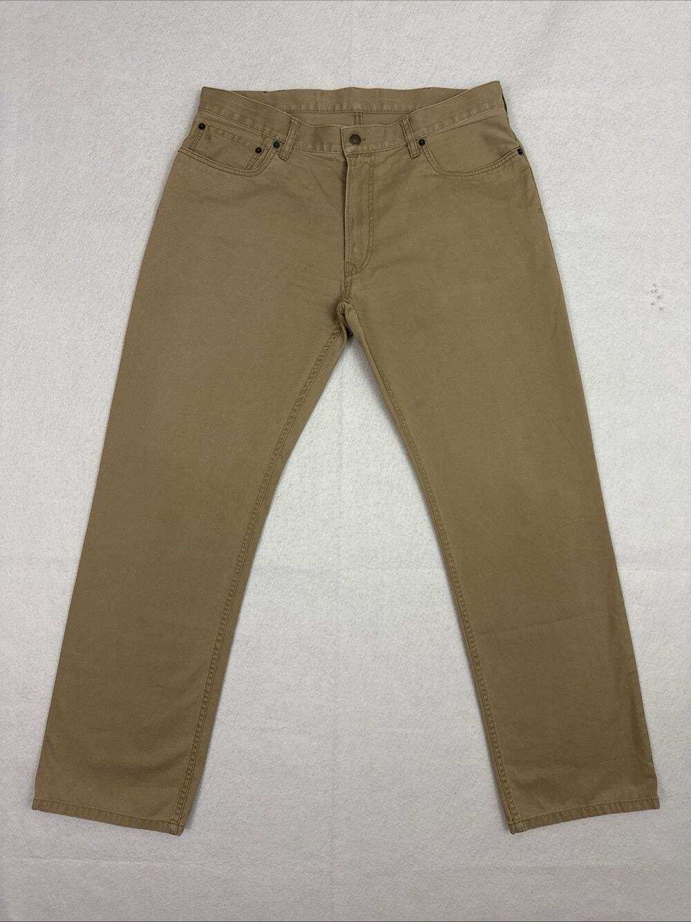 Polo Ralph Lauren 650 Straight Fit Pants Mens 36x32 Khaki Tan Chino